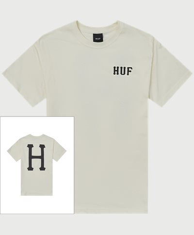 HUF T-shirts ESSENTIALS CLASSIC H SS TEE Hvid